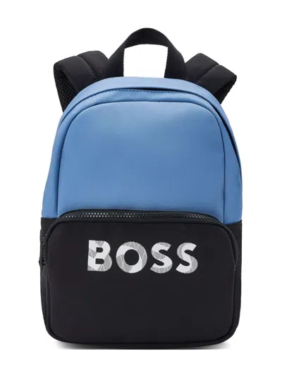 Bosswear Kids' Colourblock Backpack In Blue