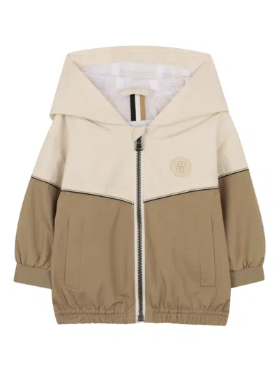 Bosswear Babies' Colourblock Hooded Coat In Multi