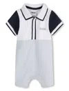 Bosswear Colourblock Romper In Blue
