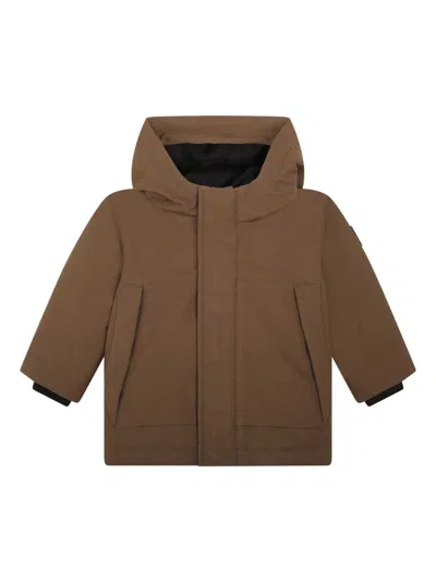 Bosswear Babies' Concealed Fastening Coat In Brown