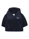 Bosswear Cord-effect Padded Jacket In Blue