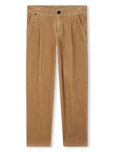 Bosswear Kids' Corduroy Cotton Trousers In Neutrals