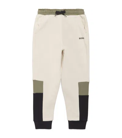 Bosswear Kids' Cotton-blend Logo Sweatpants In Multi