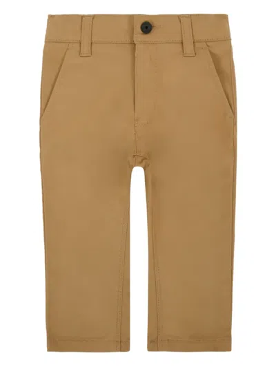 Bosswear Babies' Cotton-blend Trousers In Brown