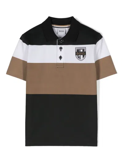 Bosswear Kids' Cotton Piqué Polo Shirt In Green