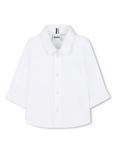 Bosswear Babies' Cotton Shirt In White