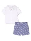 Bosswear Cotton Short Set In White