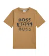 Bosswear Cotton Triple Logo T-shirt In Brown