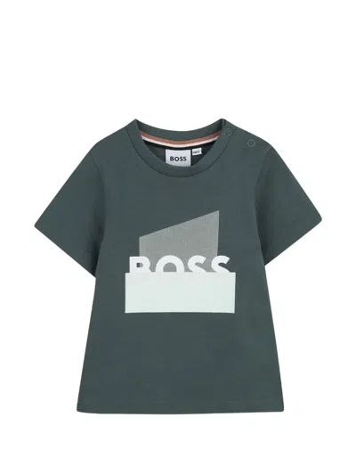 Bosswear Babies' Crew-neck Graphic T-shirt In Green