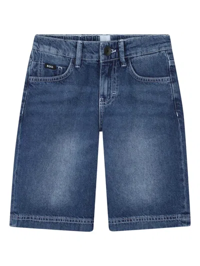 Bosswear Kids' Denim Shorts In Blue