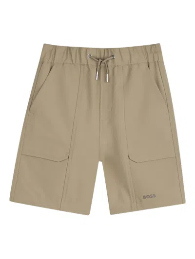 Bosswear Kids' Drawstring Pocket Shorts In Nude