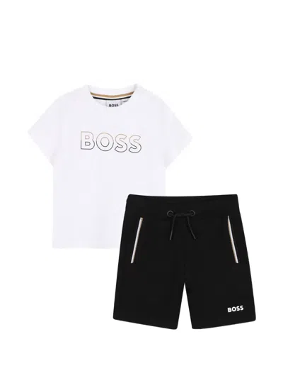 Bosswear Babies' Drawstring T-shirt And Shorts Set In Multi