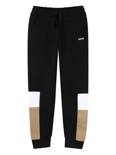 Bosswear Kids' Drawstring Tracksuit Bottoms In Black