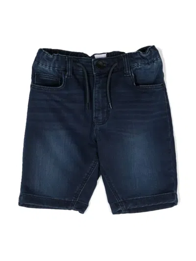 Bosswear Kids' Drawstring-waist Straight-leg Shorts In Blue