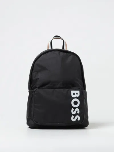 Bosswear Kids' Rucksack Logo-print Backpack In Black
