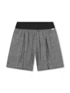 Bosswear Elasticated Cotton Shorts In Grey