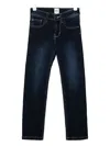 Bosswear Embossed-logo Jeans In Blue