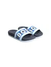Bosswear Embossed-logo Slides In Blue