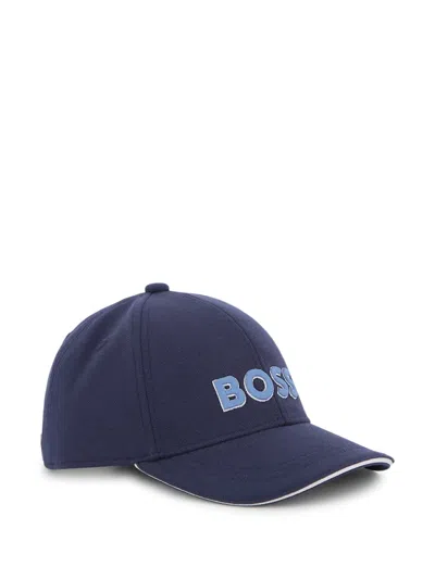 Bosswear Kids' Embroidered Logo Cap In Neutral