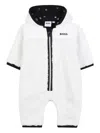 Bosswear Fleece-lined Zip-up Jumpsuit In White
