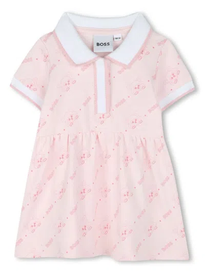 Bosswear Babies' Graphic-print Dress In 粉色