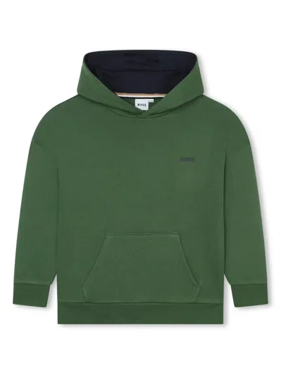 Bosswear Kids' Graphic-print Hoodie In Green