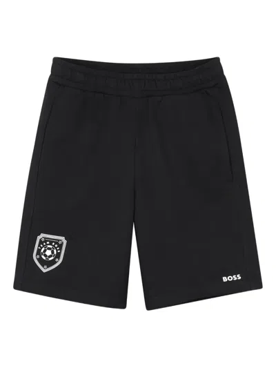 Bosswear Kids' Graphic-print Shorts In Black