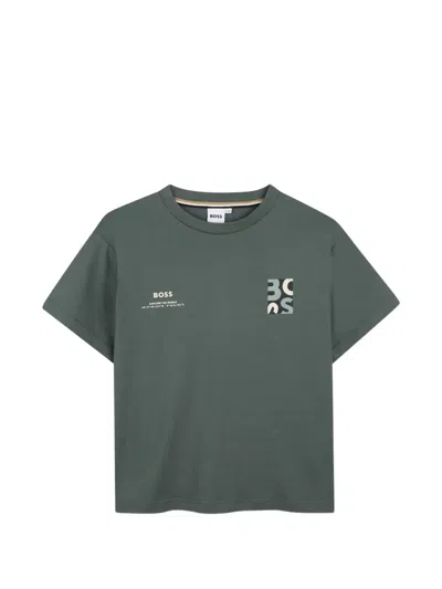 Bosswear Kids' Graphic-print T-shirt In Green