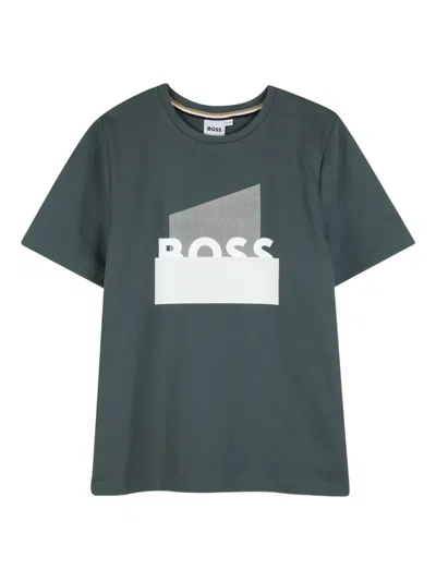 Bosswear Kids' Graphic-print T-shirt In Green