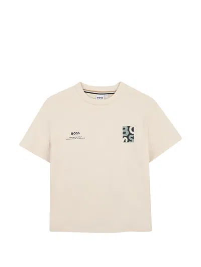 Bosswear Kids' Graphic-print T-shirt In Neutral