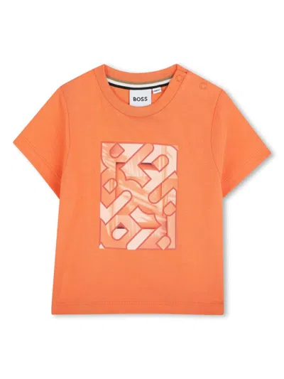 Bosswear Babies' Graphic-print T-shirt In Orange