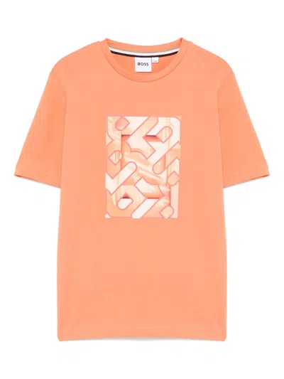 Bosswear Kids' Graphic-print T-shirt In Orange