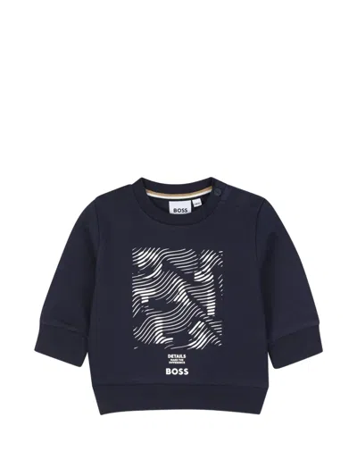 Bosswear Babies' Graphic-print Sweatshirt In Blue