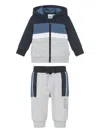 Bosswear Hooded Colour-block Tracksuit In Blue