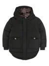 Bosswear Hooded Padded Coat In Black
