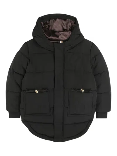 Bosswear Hooded Padded Coat In Black