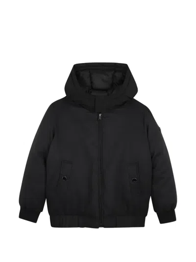 Bosswear Kids' Hooded Padded Jacket In Black