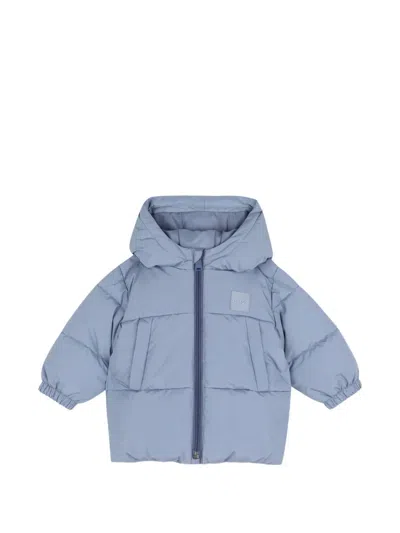 Bosswear Babies' Hooded Padded Jacket In Blue