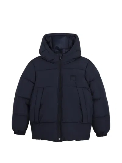 Bosswear Kids' Hooded Padded Jacket In Purple