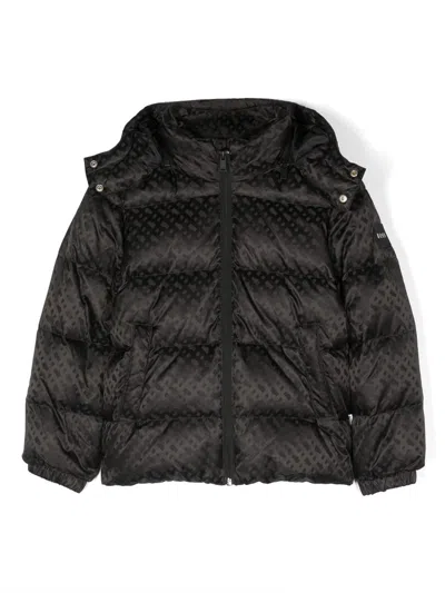 Bosswear Kids' Hooded Puffer Jacket In Black