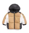 Bosswear Hooded Puffer Jacket In Brown