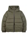 Bosswear Hooded Puffer Jacket In Green