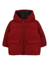 Bosswear Hooded Puffer Jacket In Brown