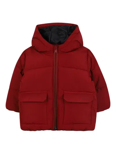 Bosswear Babies' Hooded Puffer Jacket In Brown