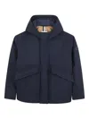 Bosswear Hooded Utility Jacket In Blue