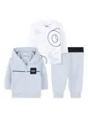 Bosswear Hooded Zip-up Tracksuit Set In Blue