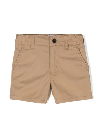 Bosswear Babies' Logo-detail Jersey Shorts In Beige