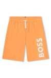 Bosswear Boss Kidswear Kids' Swim Trunks In 389-tangerine