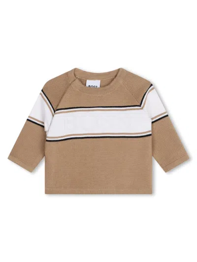 Bosswear Babies' Knitted Trousers (set Of Two) In Brown