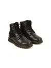 Bosswear Logo-print Lace-up Boots In Black
